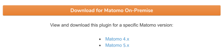 what it looks like when your plugin is compatible with multiple Matomo versions